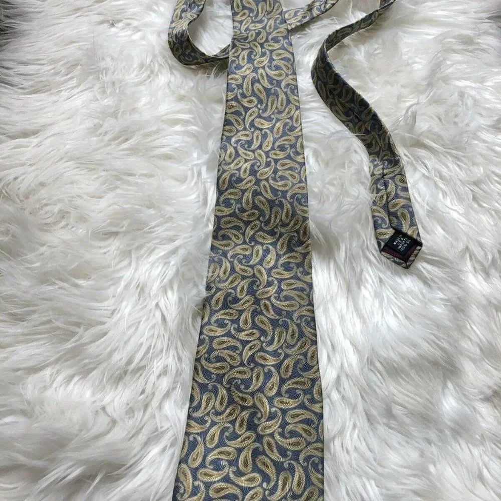 Daniel Hechter Men's Paisley Tie Preppy Retro